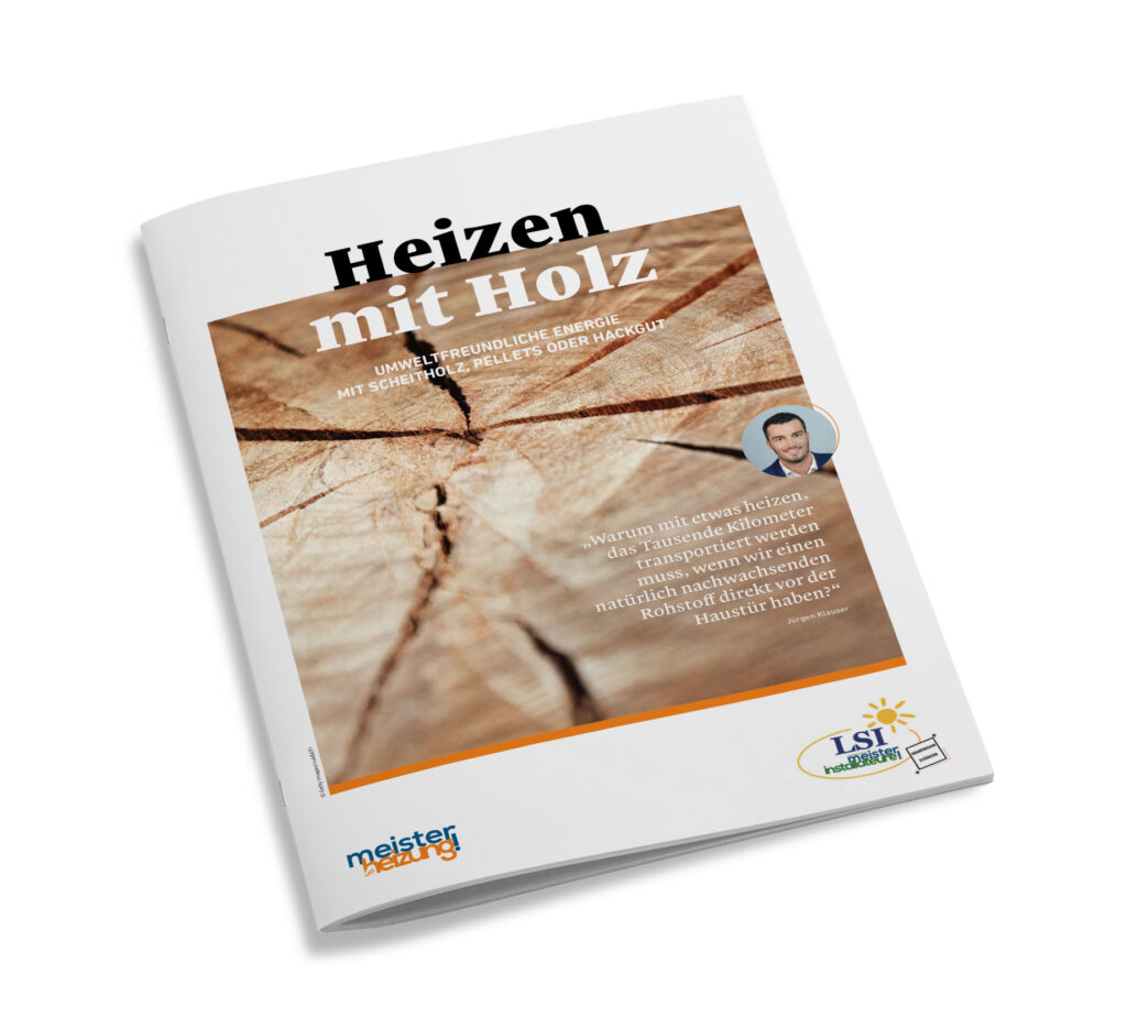 Informationsbroschüre zum Thema Heizen mit Holz und Pellets zum Downloaden